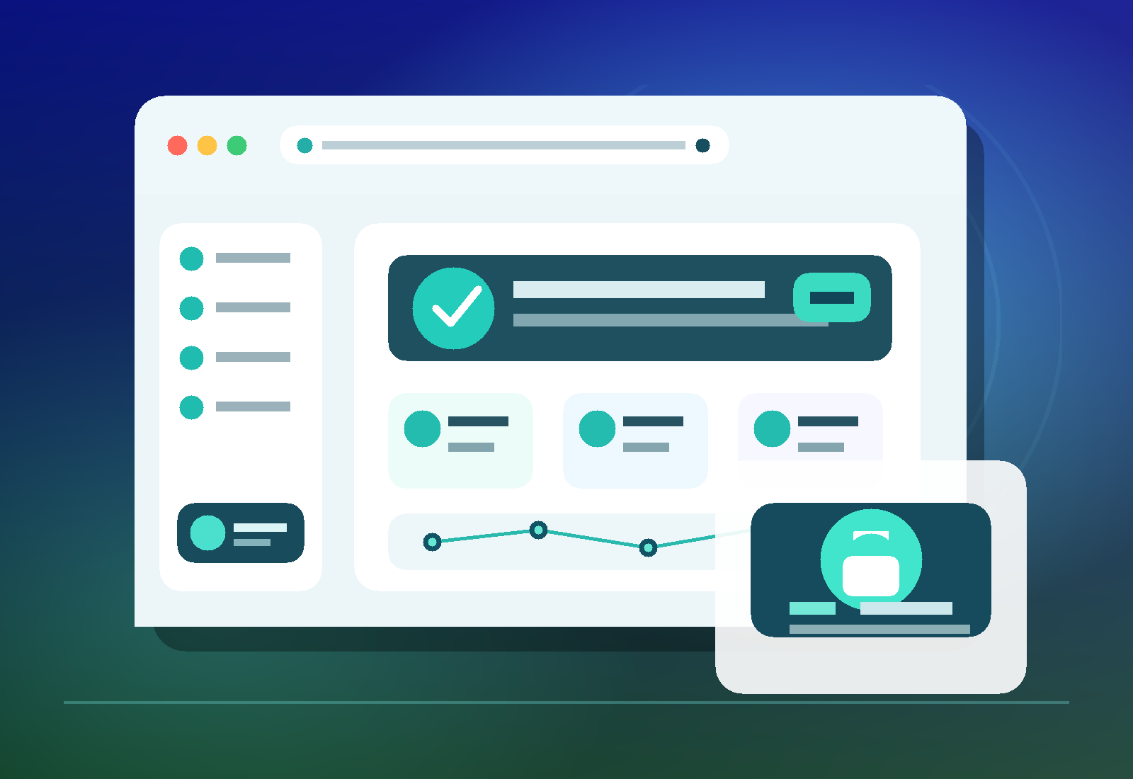 BlueDuck Browser secure VPN interface preview